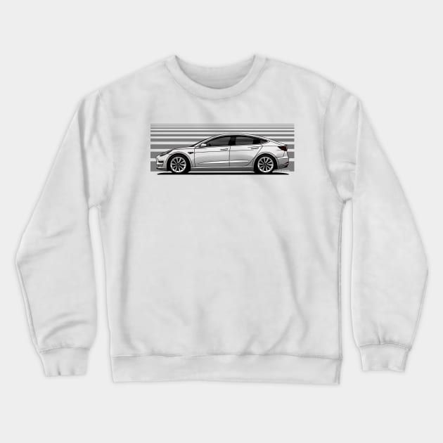 The electric car that changed car history! Crewneck Sweatshirt by jaagdesign